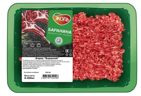 

Фарш бараний Эколь Халяль 400 г