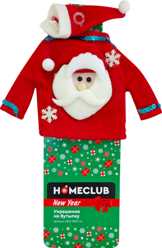 

Украшение на бутылку Homeclub Свитер, колпак, в ассортименте