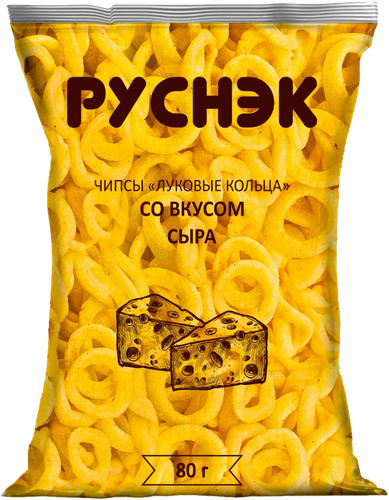 

Кольца луковые Руснэк сыр 80 г