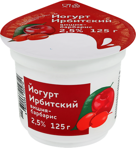 

Йогурт Ирбитский вишня-барбарис 125 г