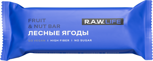 

Батончик R.A.W.Life Лесные ягоды 47 г