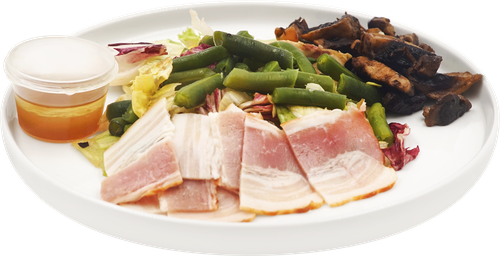 

Салат с беконом и фасолью 170 г