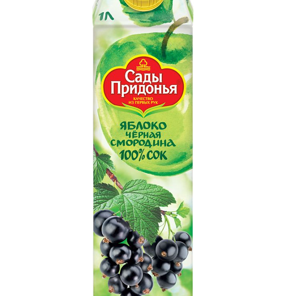 Сок Сады Придонья яблоко, черная смородина 1 л