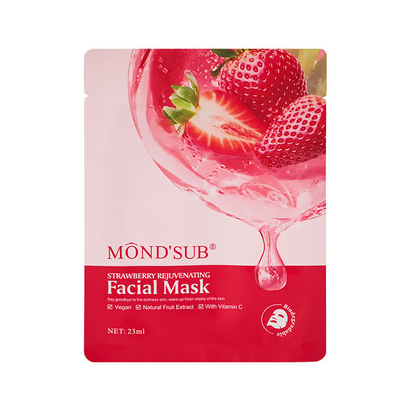 Маска для лица Mond'Sub омолаживающая с экстрактом клубники и витамином C 23 мл