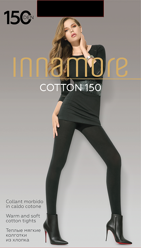 Колготки Innamore Cotton 3 размер 150 den, Nero