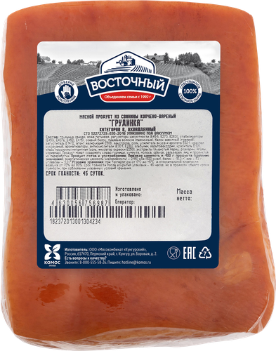 

Грудинка Восточный МК из свинины к/в кат. В в/у вес