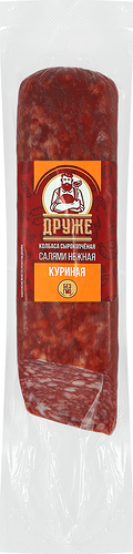 Колбаса сырокопченая Друже Салями Нежная куриная 250 г