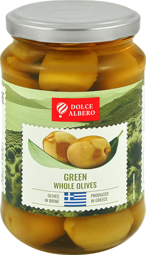 

Оливки с косточкой DOLCE ALBERO зеленые крупные
