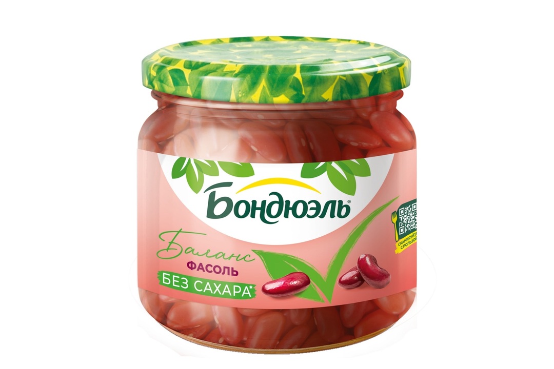 

Фасоль консервированная Бондюэль красная без сахара 360 г