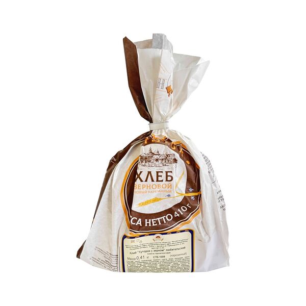 Хлеб Хуторок с зерном любительский п нар уп пак 0,41г
