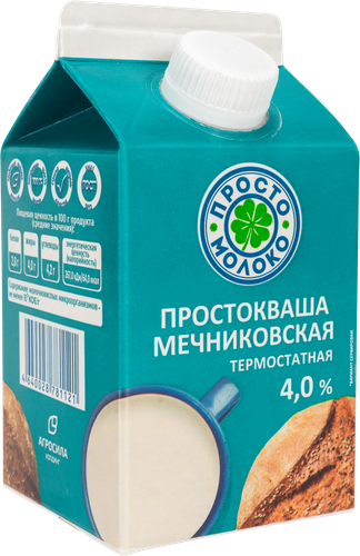 

Простокваша Просто молоко Мечниковская термостатная 4%, 450 г