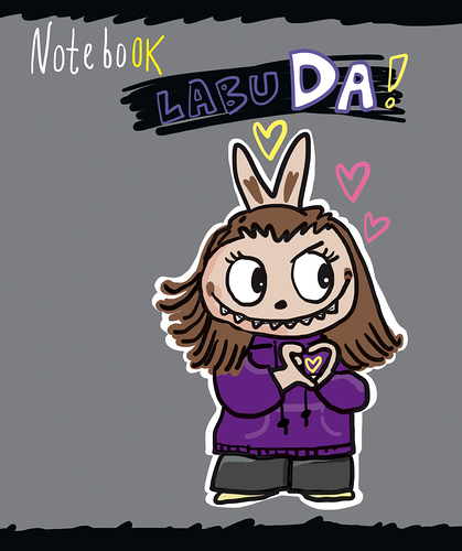 Тетрадь общая ПЗБМ Лабу-Да! 48 л клетка А5 1 шт в ассортименте