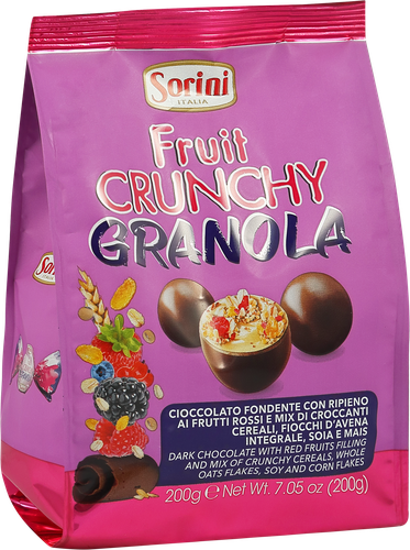 

Конфеты шоколадные Sorini Fruit Crunchy Granola 200 г