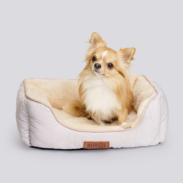 Лежак Rurri Стежка для кошек и собак мелких пород, 50х37х17 см, серый