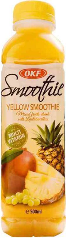 

Смузи OKF Smoothie Yellow Ананас, манго, белый виноград 500 мл