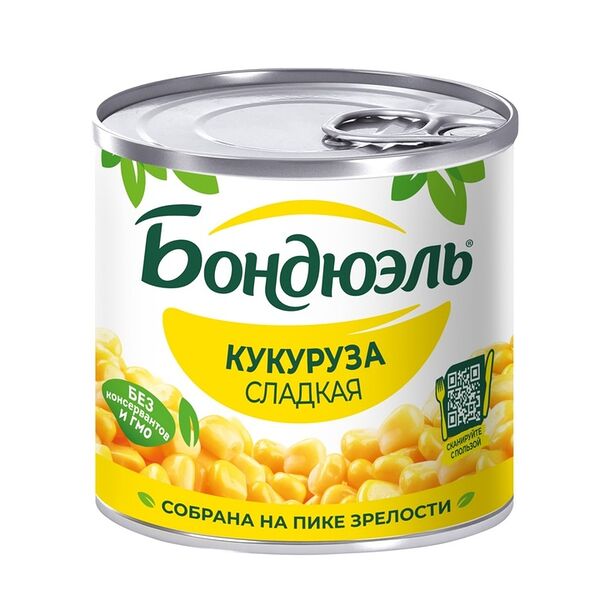 Кукуруза Бондюэль сладкая, 170 г
