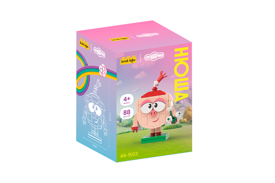 

Конструктор Brick Labs Смешарики AB-1503 Смешарики Нюша
