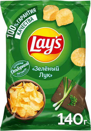 

Чипсы картофельные Lay's Зеленый Лук 140 г