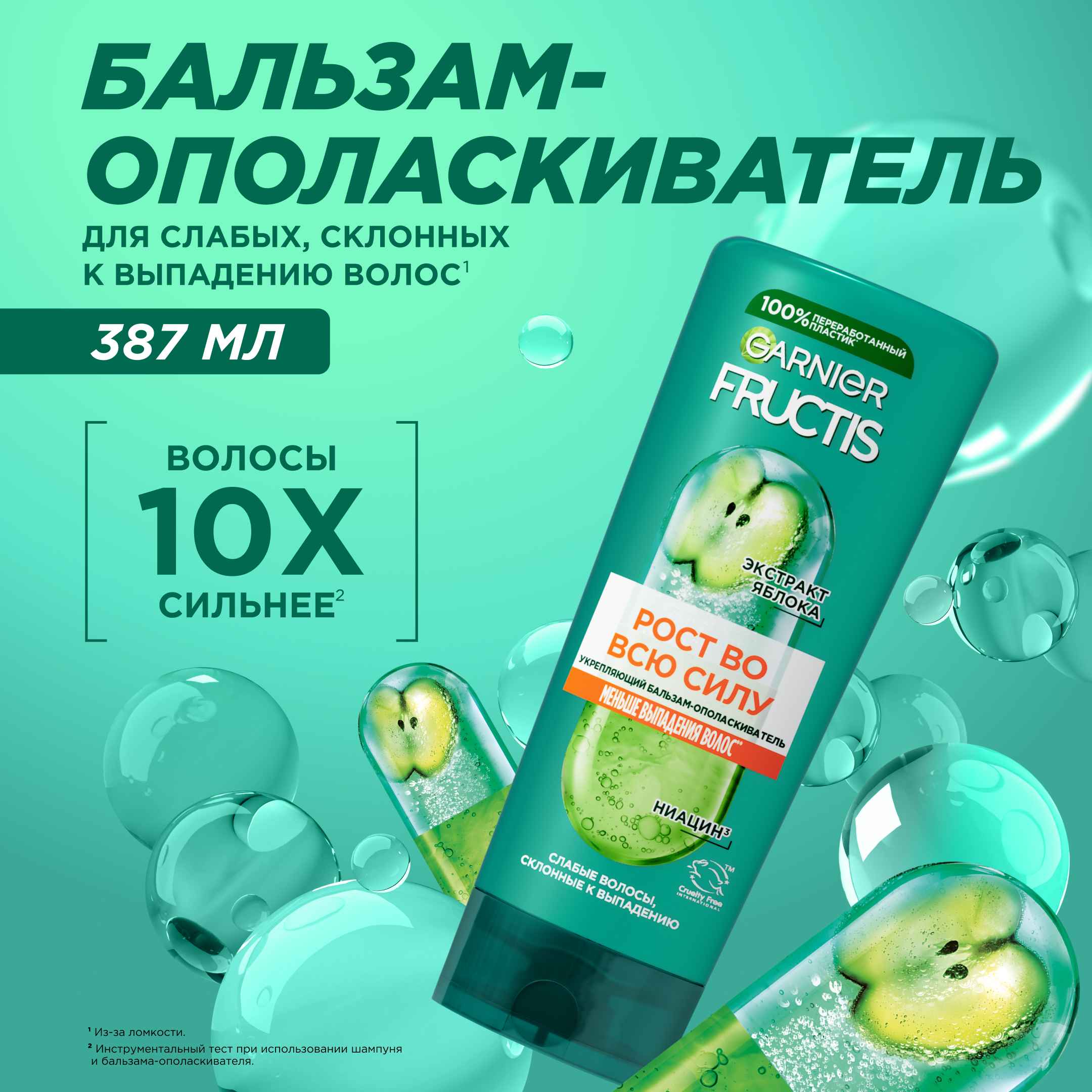 

Бальзам-ополаскиватель для волос Garnier Fructis Рост во всю силу укрепляющий 387 мл