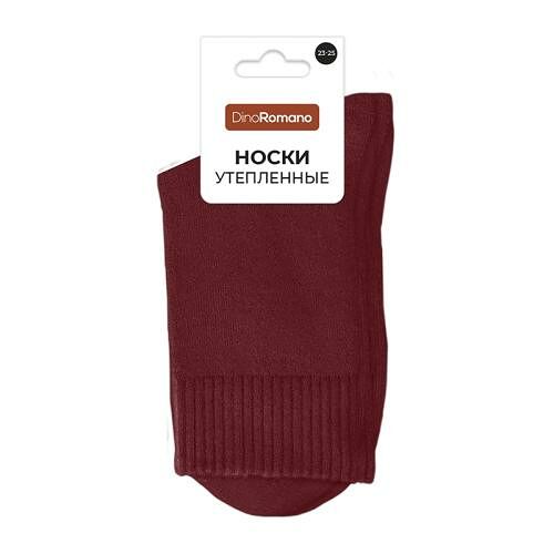 Женские носки Dino Romano утепленные бордовые р.25-27 ТД25