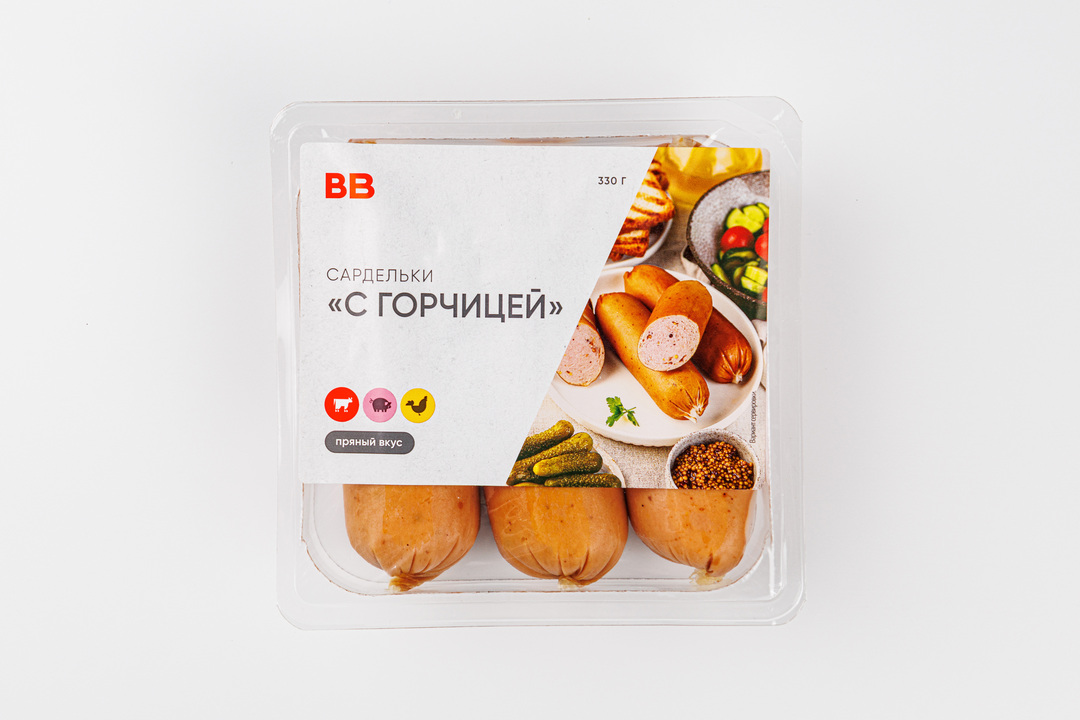 

Сардельки с горчицей