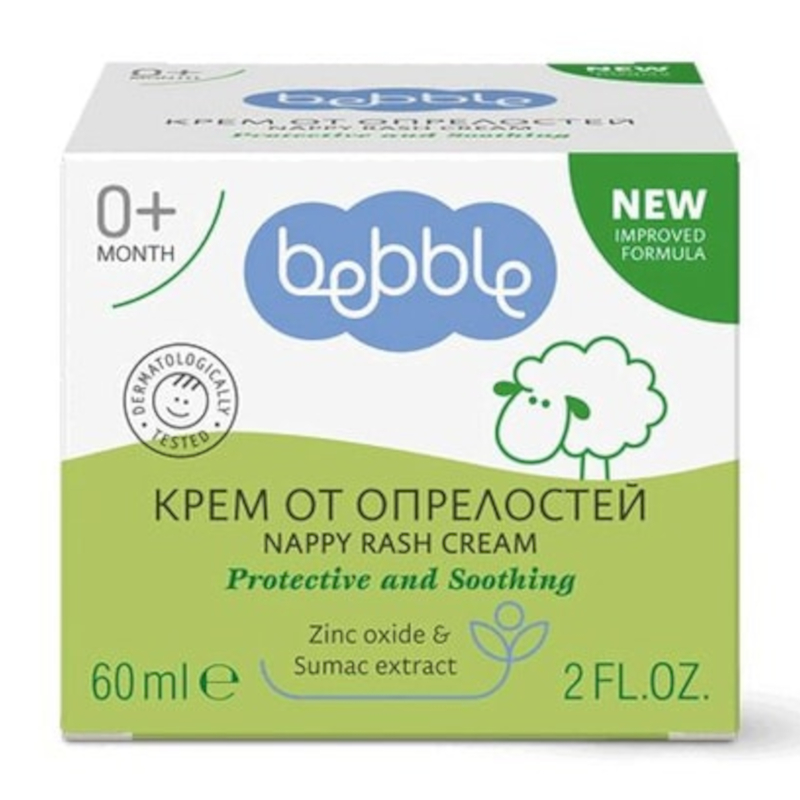 

Крем Bebble От опрелостей (Nappy rash) под подгузник детский 0+ 60 мл