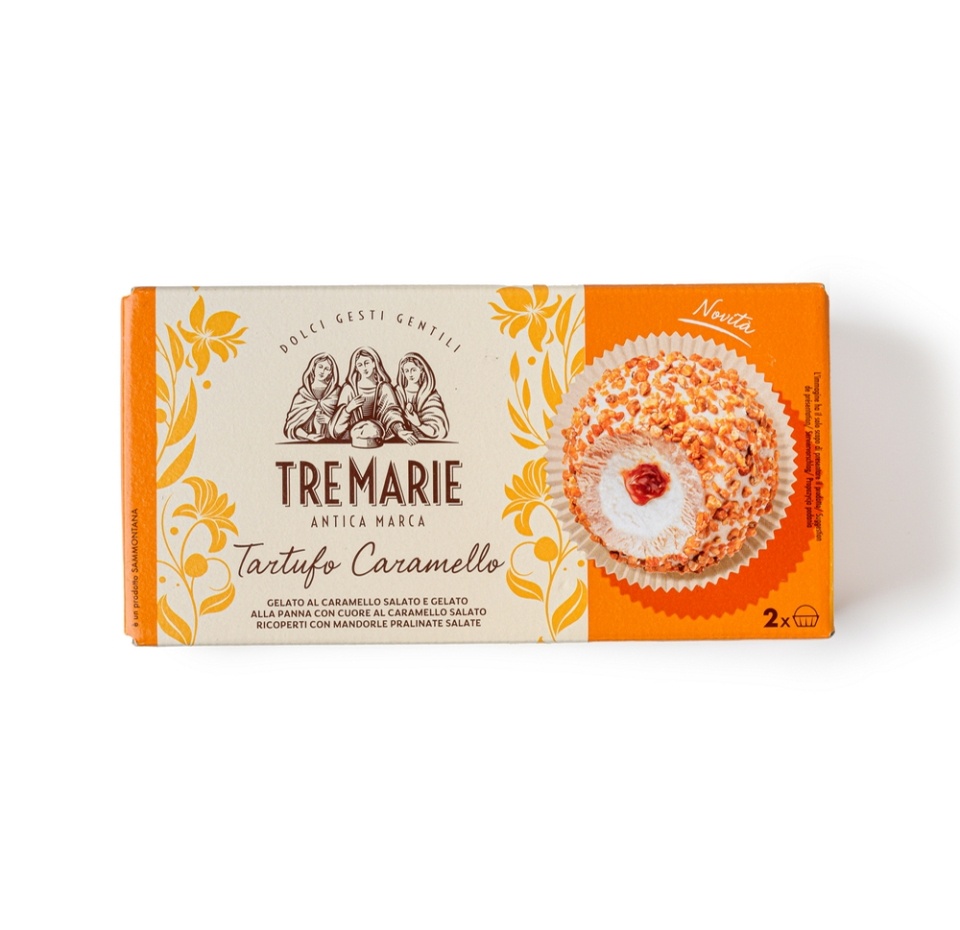 

Десерт замороженный Sammontana Итальянское мороженое Тартуфо Соленая карамель 180 г