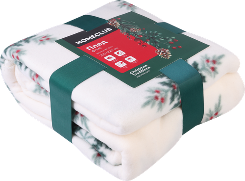 

Плед HOMECLUB Winter classics 200x220см, флис, в ассортименте, Арт. WI-CM2