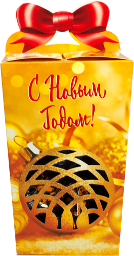 

Подарок новогодний КФ Пермская Бантик золотой 300 г