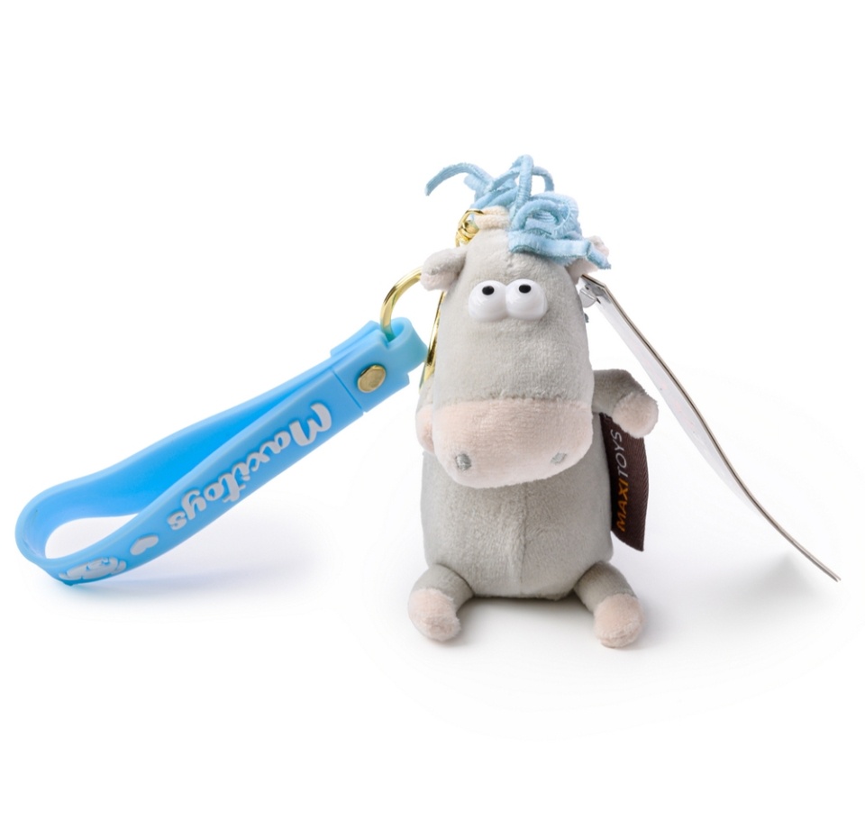 

Игрушка мягкая, MaxiToys Конь Серый 13 см