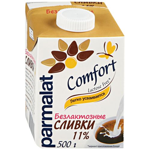 

Сливки Parmalat безлактозные 11% 500 г
