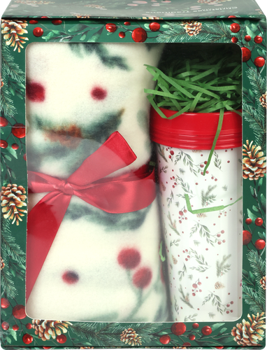 

Набор подарочный Homeclub плед 100х140см + кружка, в ассортименте