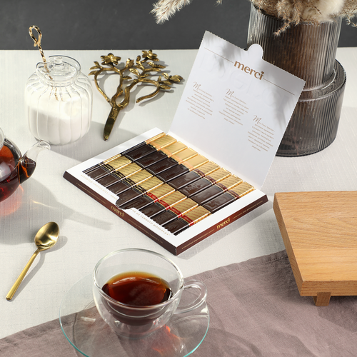 

Набор шоколадных конфет Merci Ассорти Темный шоколад 250 г