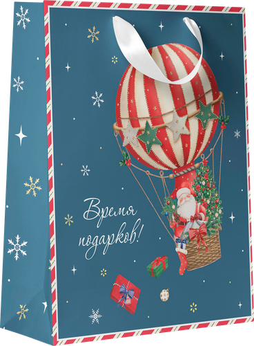 

Пакет подарочный City home Trade New Years Joy 31.5х25.5х11 см 1 шт., в ассортименте