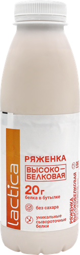 

Ряженка Lactica высокобелковая 2.7% 400 г