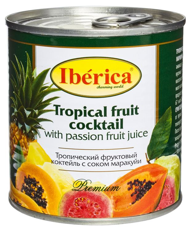 

Фруктовый коктейль Iberica Premium Тропический с соком маракуйи, 435 мл
