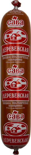 

Колбаса полукопченая Сава Деревенская весовая