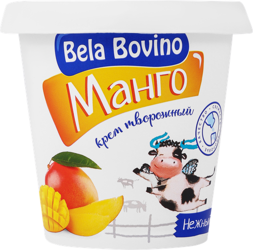 

Крем творожный взбитый Bela Bovino с манго 3% 110 г