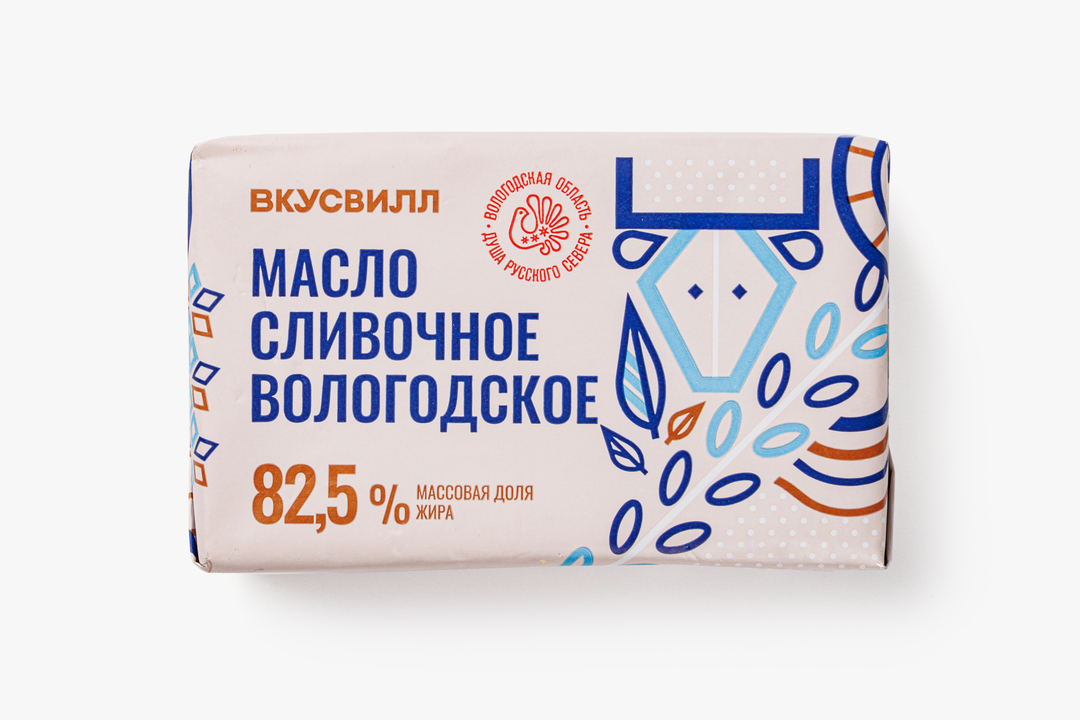 

Масло "Вологодское" сливочное 82,5% 200г