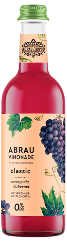 

Напиток Абрау-Дюрсо Abrau Vinonade Classic Каберне газированный 375 мл