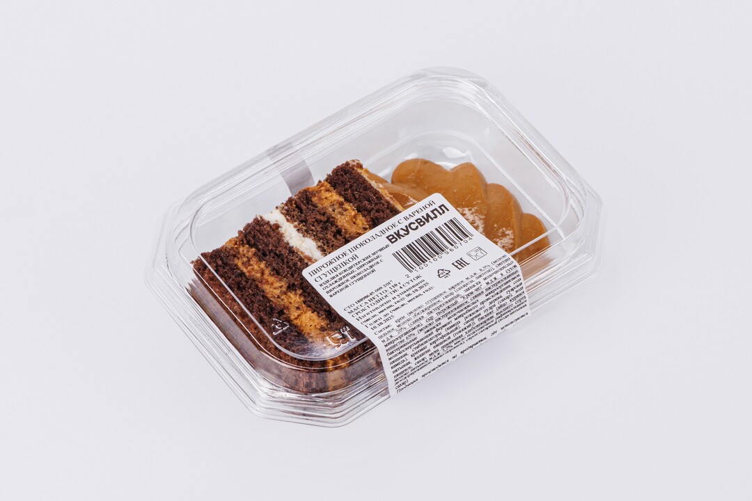 

Пирожное ВкусВилл шоколадное с вареной сгущенкой 110 г