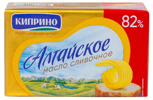 

Масло сливочное Киприно Алтайское 82% 150 г