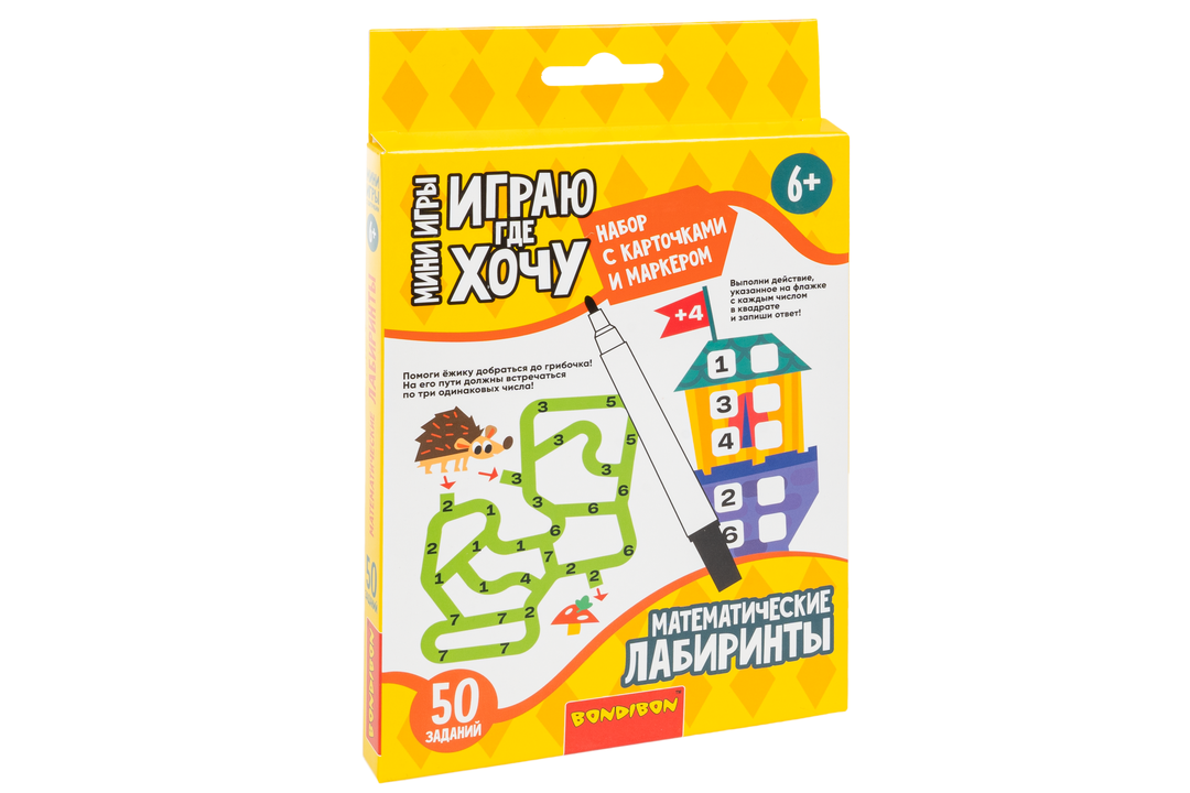 

Игра Bondibon Математические лабиринты с карточками