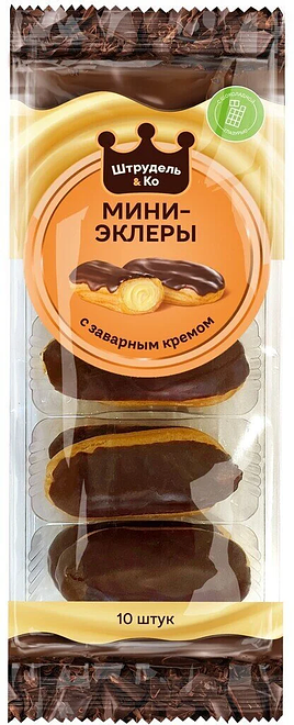 

Пирожное Штрудель&Ко Мини-эклеры Бельгийские классические 150 г