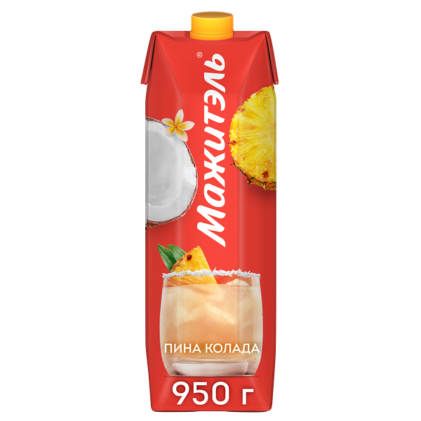 Коктейль сывороточно-молочный Мажитэль с соком и с витаминами Пина Колада 950 г