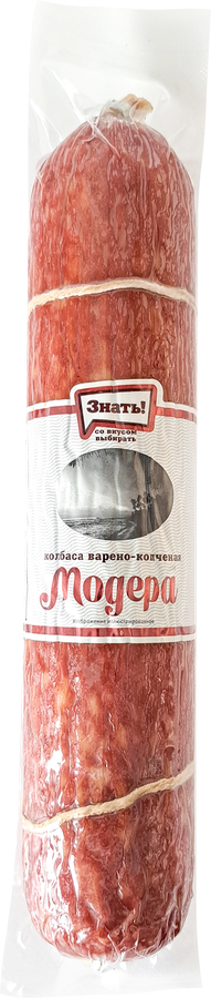 

Колбаса варено-копченая Знать! Модера весовая