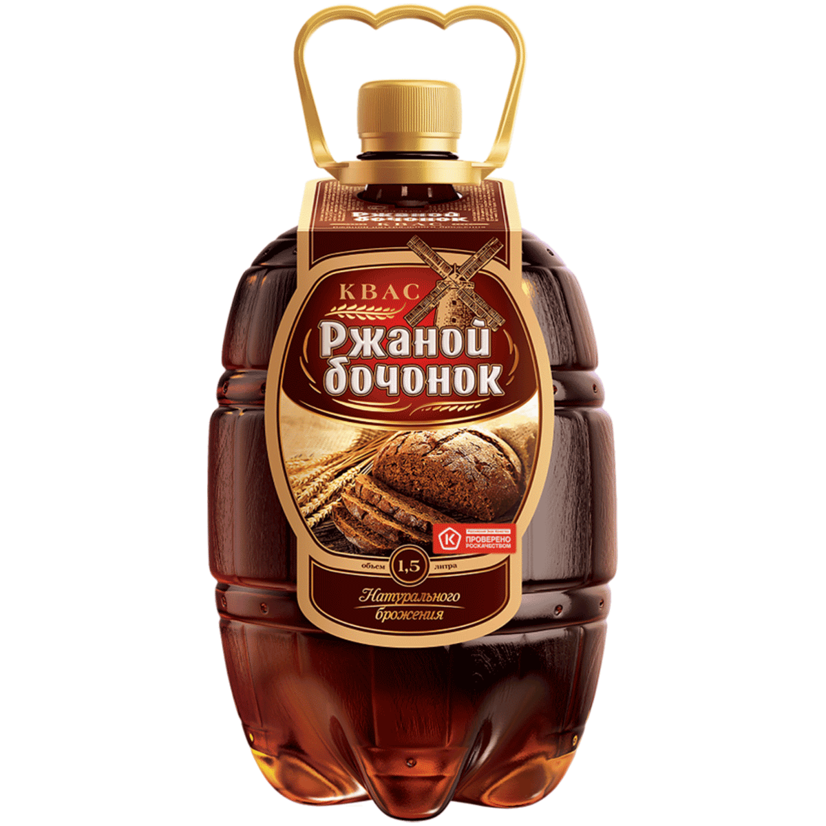 

Квас Ржаной бочонок 1.5 л