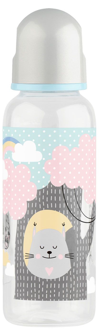 

Бутылочка Lubby с латексной соской с 0 месяцев арт. 13564 250 мл дизайн в ассортименте