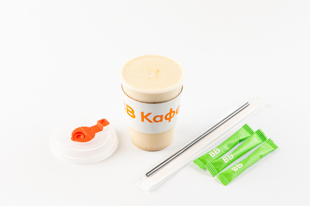 

Латте ВкусВилл с Арахисовой пастой на фундучном напитке 300 мл, кафе