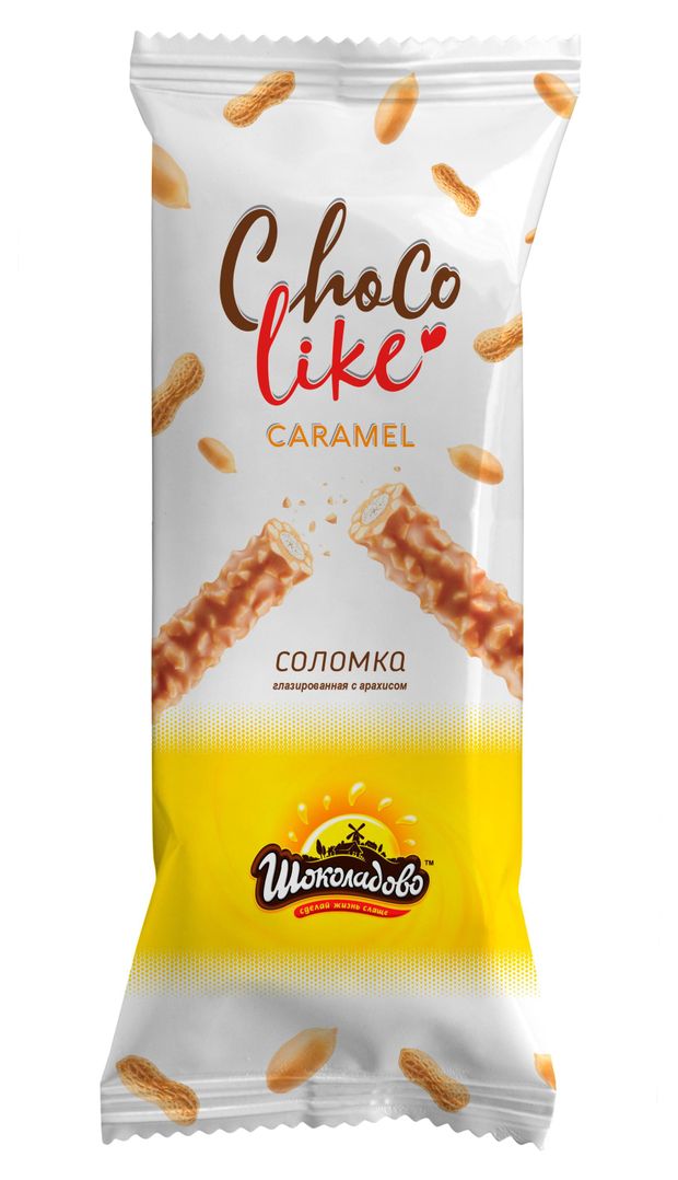 

Соломка Шоколадово Карамель (Caramel) с арахисом 180 г